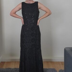 Jessica McClintock Collections Gown Black Sequin 2